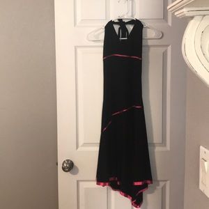 Black and pink dress